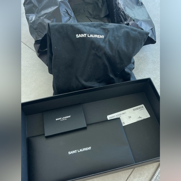 SAINT LAURENT Jude Flat Sandals In Neutral - Ecru 39 - Picture 7 of 9